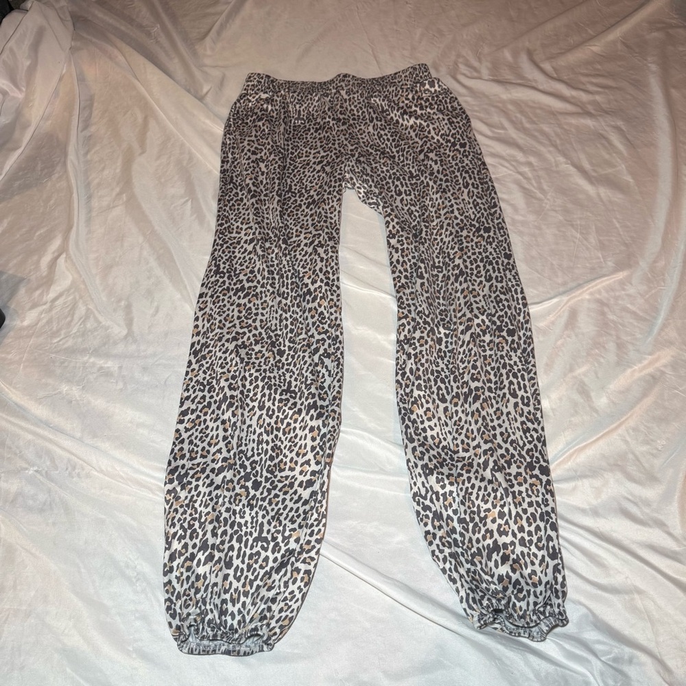 Jordan‎ Jammies Gray and Brown Leopard Print Pants